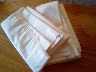 White tablecloths for sale R30 each
