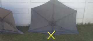 Umbrellas - patio umbrellas x 2 - in need of repair - R300 for both