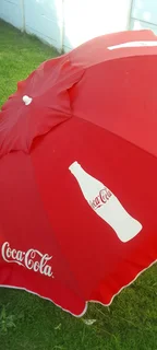 beach umbrella - with Coke logo R400