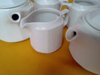 Ceramic teapot and milk jug (3 sets available) R50 per set