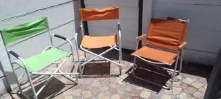 Fold up camping chairs R350 for all 3