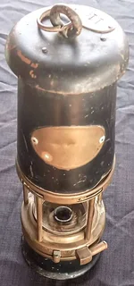 Rare Vintage The Wolf safety lamp No 7 R.M.B.S in good condition.