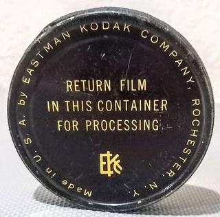 Rare Vintage Sealed Container of Unused Kodak 16mm Film on Reel. 9cm Diameter