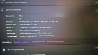 Asus TUF gaming f15 laptop