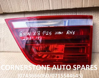 2010-2017 BMW X3 F25 RIGHT SIDE INNER TAIL LIGHT