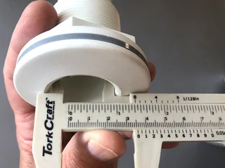 TruDesign thru hull skin fittings x2 - BRAND NEW