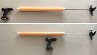 Battery-operated Drill Attachment Outboard Motor for Tender