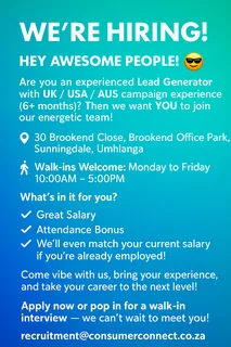 Hiring for Lead Generator