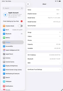 2024 11” iPad Pro M4 | 512GB Storage | Wi-Fi Only | Space Black