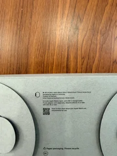 Apple Watch Ultra 3 | 49mm Black Titanium | Black Ocean Band