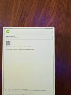 Sealed iPhone 17 Pro Max | 256 Storage | Dual eSIM | Cosmic Orange | Open to all Networks