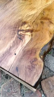 Live Edge Wooden Dining Table - R19 000