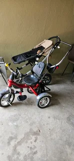 Kids Stroller, child bike and corner couch...