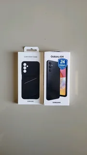 Black Samsung Galaxy A14, 64 GB &#43; Silicone Cover