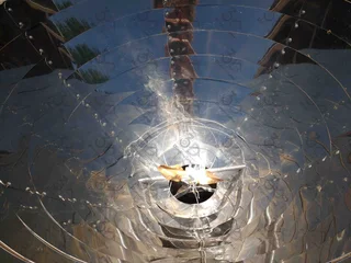 Solar Oven with lifetime outdoor use and storage warranty.