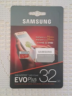 Samsung e v o plus 32 g b micro s d with s d adapter
