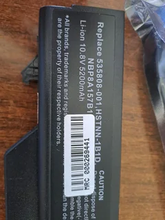 New HP notebook battery