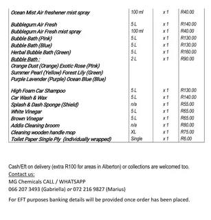 MG chemicals suppliers