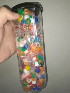 Pigeon rings 10mm clip on