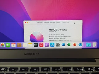 2017, 13 INCH MACBOOK AIR, CORE i5, 8 GB RAM, 128 GB SSD, 6 MONTH WARRANTY, MACOS MONTEREY, NEW