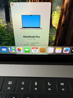 16 INCH MACBOOK PRO, APPLE M1 PRO, 2021, 16 GB MEMORY, 500 GB SSD, 6 MONTH WARRANTY, TAHOE 26.1