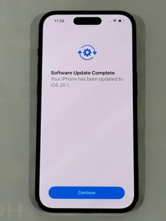 IPHONE 14 PRO, 128 GB, SPACE BLACK, A2890, EXCELLENT CONDITION, CHARGER, iOS 26.1, BOX