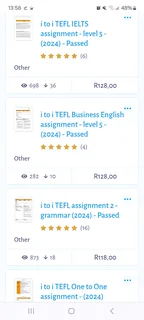 i-to-i TEFL assignments: updated - passed lesson plans for all courses - all got great feedback