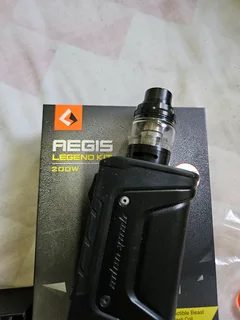 Geek Vape Aegis box vape with 2 sets of rechargeable batteries