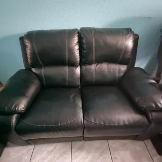 1 x 2 seater leatherette sofa  excellent condition URGENT URGENT SALE