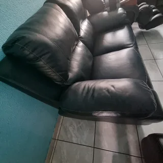 1 x 2 seater leatherette sofa  excellent condition URGENT URGENT SALE