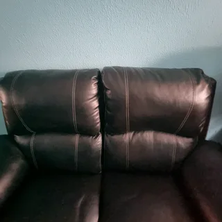 1 x 2 seater leatherette sofa  excellent condition URGENT URGENT SALE