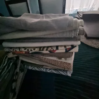 Material and small carpets for sale,  different colours and patterns , mats are 30cm x 30cm