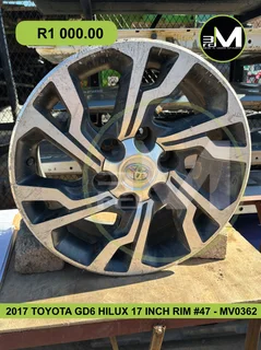 MV0362-2017-TOYOTA-GD6-HILUX-17-INCH-RIM-#47 - Ad posted by 3rd MILLENNIUM NEW &amp; USED PARTS