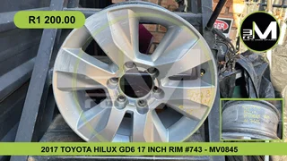 MV0845-2017-TOYOTA-HILUX-GD6-17-INCH-RIM-#743 - Ad posted by 3rd MILLENNIUM NEW &amp; USED PARTS