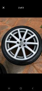 18" Audi wheels and tyres.