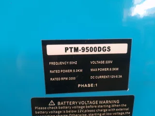 Generators 6500, 7500, 8500 and 9500 model