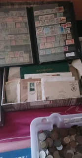 stamps, coins, medals, bank notes