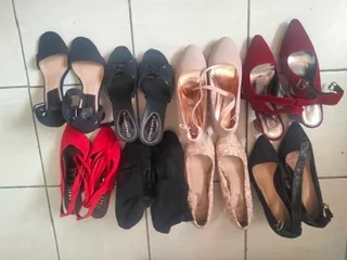8 pairs of ladies shoes for sale
