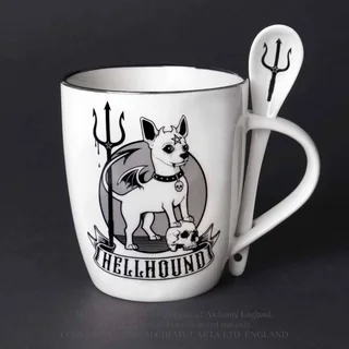 Alchemy Gothic Almug24 Hellhound: Mug And Spoon Set