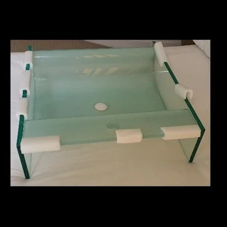 Brand new Ambrogio square Glass basin