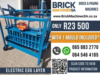 Electric Egg Layer Brick Machine with 1 Mould Included for sale