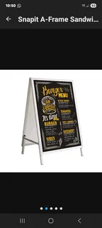 Snap-it A-frame advertising board
