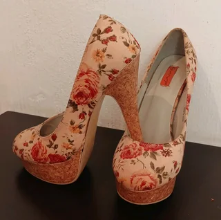 Miss Black Bou Strappy Heels