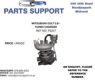 Mitsubushi Colt 2.8 - Turbo Charger