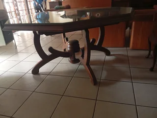 solid oak dining table