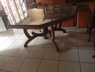 solid oak dining table