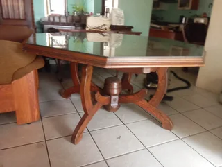 solid oak dining table