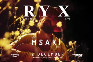 Two tickets to RyX at Kirstenbosch 12 December R795 each