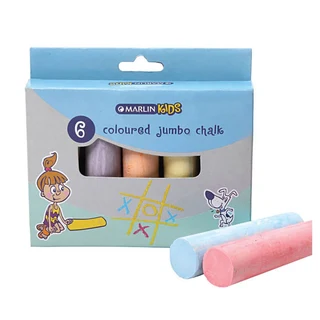 Marlin Kids Colour Chalk Jumbo (6 piece)