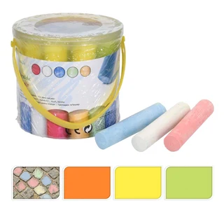 Sidewalk Chalk In Bucket (15 Piece)